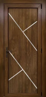 пластикові двері 23 горіх