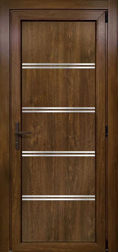 пластикові двері 30 горіх