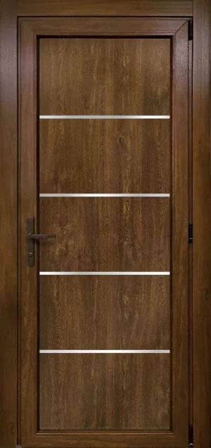 пластикові двері 32 горіх