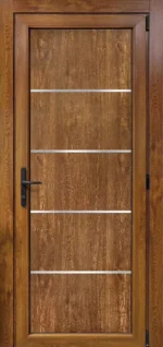 пластикові двері 32 дуб золотий