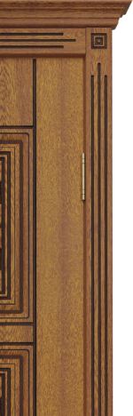 Лиштва з канелюрами та капітелем ПВХ патина